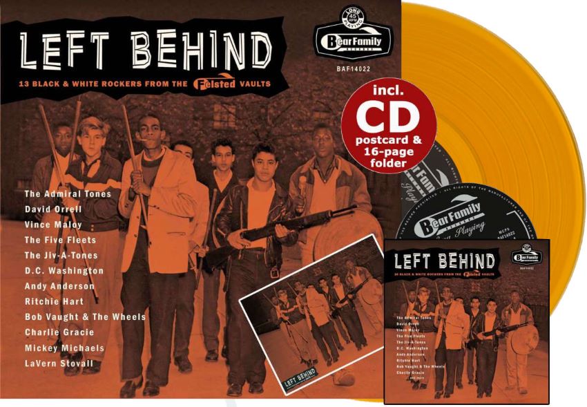 V.A. - Left Behind - Black & White Felsted' Rockers ( Ltd 10" )